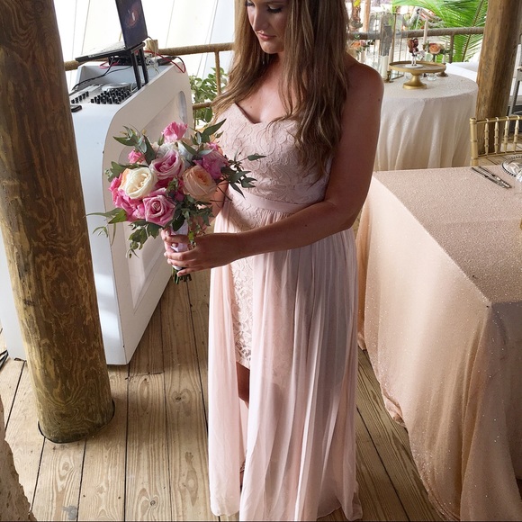 Bridesmaid dress. Cream color - Picture 1 of 4